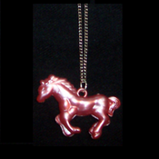 Image of Pink Unicorn Necklace
