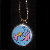 Image of Swallow Bottlecap Necklace