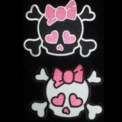 Image of Girly Skull Patch
