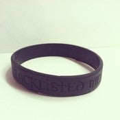 Image of Official Black Rubber engraved "Blacklisted Me" bracelets 