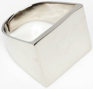 Image of RECTANGLE - White Bronze Ring