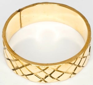 Image of Snake Skin - Brass Ring Band