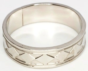 Image of Charriot Of The Gods - White Bronze Ring Band