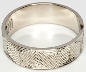Image of Machu Picchu - White Bronze Ring Band