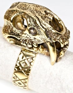 Image of Saber Tooth - Brass Ring