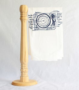 Image of Turntable Diagram Floursack Towels