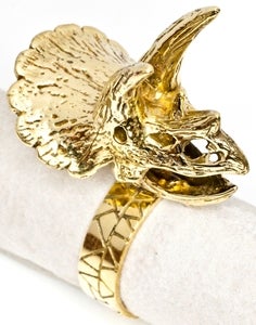 Image of Triceratops - Brass Ring
