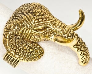 Image of Indian Elephant - Brass Ring