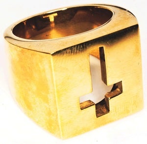 Image of Crucifix - Brass Ring