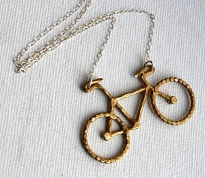 Image of Brass Bike Necklace