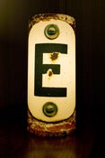 Image of Industrial Letter E Lamp - Limited Edition Lightwrap&reg;