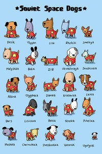 Image of Soviet Space Dogs Large Print