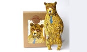 Image of Bear Kit with Glasses and Tie (Yellow)