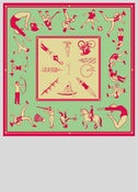 Image of Lucky Sports Scarf Silk     (Mint)