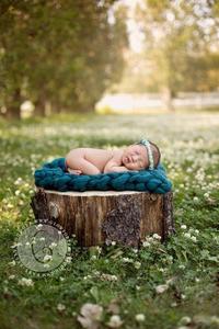 Image of Blue Spruce Big Bump Blanket *Devoted Knits Original*