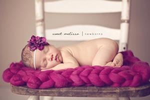 Image of Raspberry Big Bump Blanket *Devoted Knits Original*