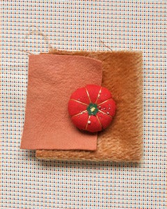 Image of MOHAIR with WOOL FELT (rust) 