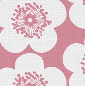 Image of pop floral fabric sample