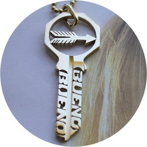 Image of KEY NECKLACE: STRAIGHT AS AN ARROW 