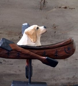 Image of Yellow Labrador Retriever Whirligig