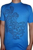 Image of Leaf Tee (Baby Blue Heather)