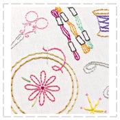 Image of Craftopia Embroidery Transfers - 20 different crafty icons per pack!