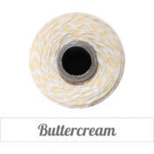 Image of Buttercream - Light Yellow & White Baker's Twine