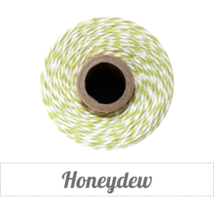 Image of Honeydew - Light Chartreuse Green & White Baker's Twine
