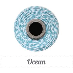 Image of ** NEW ** Ocean - Deep Teal & White Baker's Twine