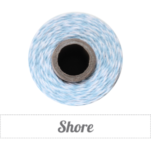 Image of Shore - Light Baby Blue & White Baker's Twine