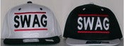 Image of The "Swag DMC" Snapback in Two Tone Wt/Bk or Bk/Wt.