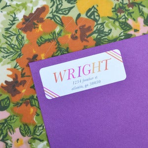Image of Rio Stripes Return Address Labels