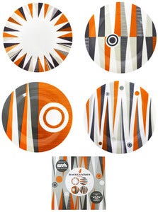 Image of Backgammon Porcelain - Tea Plates Set