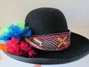 Image of Inca beaded rainbow hat band