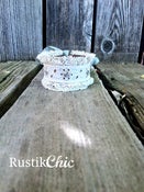 Image of Sweet Ruffles Vintage Leather Cuff