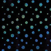 Image of Whimsy Black/Teal - Wet Look Stretch Fabric