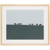 Image of Cows on a Hill (dusk)