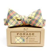 Image of yellow plaid {bow tie}