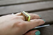 Image of Acrylic Simple Bar Ring