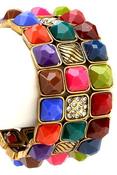 Image of Colorful Jewel Stretch Bracelet