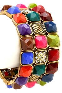 Image of Colorful Jewel Stretch Bracelet