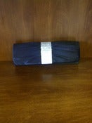 Image of Black clutch w/ Jeweled Center (optional silver strap)