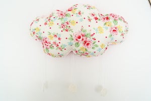 Image of *DE RETOUR*Grand Mobile "OH Nuage" Rosaly Gouttes en crochet