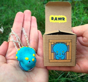 Image of Mini RAWR-o-saur Necklaces 
