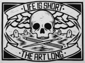 Image of 'Life' Lino Print