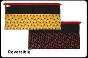 Image of Lady Bugs & Apples Reversible (black background)