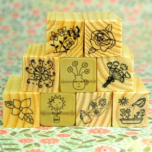 Image of Flower Rubber Stamps