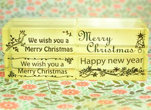 Image of Holiday Rubber Stamps