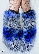 Image of Spots & stripes fluffies blue