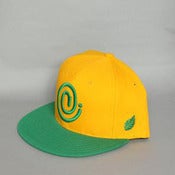 Image of C Symbol Snapback Yellow/Kelly Green